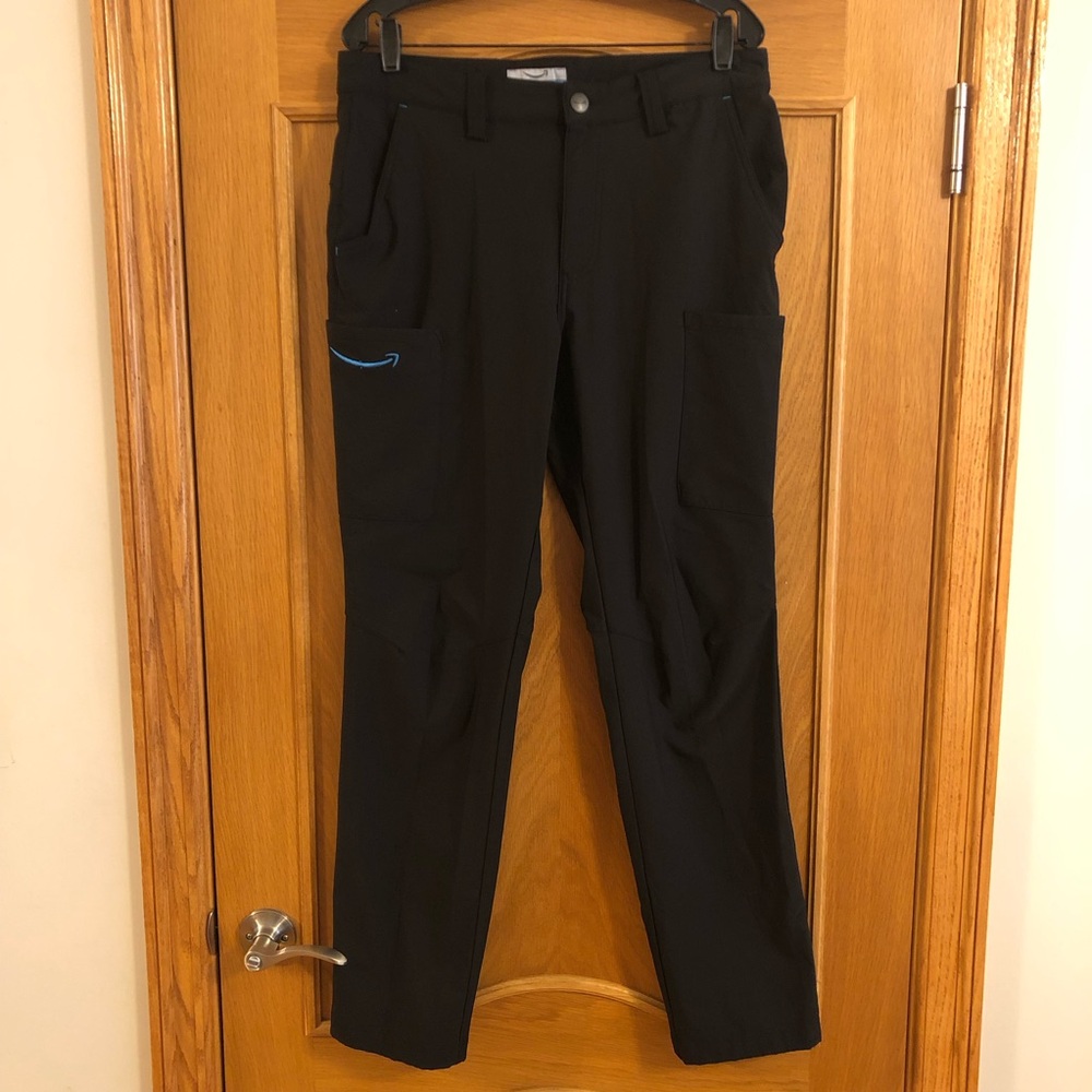 Amazon Employee Delivery Driver Uniform Work Black Cargo Pants Size M